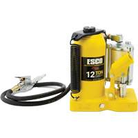 Pro Series Bottle Jack, 12 Ton(s), Air Hydraulic, 18-1/2" Raised Height Brunswick Fyr & Safety