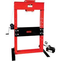 Air/Hydraulic Pump Operated Shop Press, 50 tons Capacity Brunswick Fyr & Safety