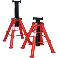 High Height Jack Stand, Locking Pin, 10 Tons Capacity, 28" - 47" H Brunswick Fyr & Safety
