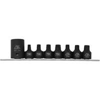 Jeu de douilles/embouts de boulon de caisse de camionnettes, 8 Morceaux, Prise de 1/2"/3/8" Brunswick Fyr & Safety