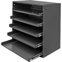 Compartment Box Cabinet, Steel, 5 Slots, 20-1/2" W x 12-1/2" D x 21" H, Grey Brunswick Fyr & Safety