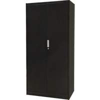 Combination Storage Cabinet, 36" W x 18" D x 72" H, Black Brunswick Fyr & Safety