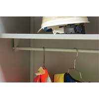 Armoire garde-robe, Acier, 36" la x 18" p x 72" h, Gris Brunswick Fyr & Safety