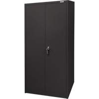 Armoire d'entreposage, Acier, 4 Tablettes, 66" h x 30" la x 15" P, Noir Brunswick Fyr & Safety