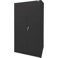 Armoire d'entreposage, Acier, 4 Tablettes, 78" h x 36" la x 24" P, Noir Brunswick Fyr & Safety