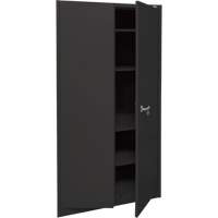 Armoire d'entreposage, Acier, 4 Tablettes, 78" h x 36" la x 24" P, Noir Brunswick Fyr & Safety