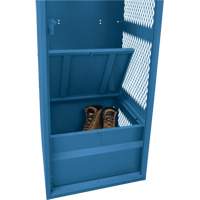 Gear Locker, Steel, 24" W x 18" D x 72" H, Dark Blue Brunswick Fyr & Safety