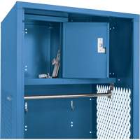 Gear Locker, Steel, 24" W x 18" D x 72" H, Dark Blue Brunswick Fyr & Safety
