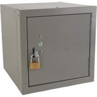 Casier cubique empilable, 12" x 12" x 12", Acier, Gris, D&eacute;mont&eacute; Brunswick Fyr & Safety