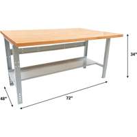 &eacute;tabli modulaire industriel, Cap 1000 lb, 72" la x 48" p Brunswick Fyr & Safety