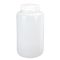 Wide-Mouth Bottles, Round, 1/2 gal., Plastic HB037 | Brunswick Fyr & Safety