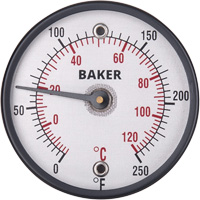 Surface Thermometers, Contact, Analogue, 0-250°F (-20-120°C) Brunswick Fyr & Safety
