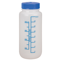Wide-Mouth Bottles, Round, 16 oz., Plastic HC678 | Brunswick Fyr & Safety