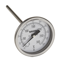 Bi-Metal Thermometers, Contact, Analogue, 50-550°F (0-260°C) Brunswick Fyr & Safety