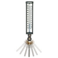 Variable Angle Industrial Thermometers, Contact, Analogue, 0-120°F (-17-49°C) Brunswick Fyr & Safety