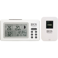Thermom&egrave;tres int&eacute;rieurs/ext&eacute;rieurs avec horloge, Contact, Num&eacute;rique, 32 &agrave; 122°F (0 to 50°C) Brunswick Fyr & Safety
