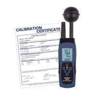 Wet-Bulb Globe Temperature (WBGT) Heat Stress Meter with Calibration Certificate Brunswick Fyr & Safety