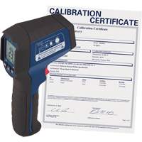 Infrared Thermometer with ISO Certificate, -31°- 1202° F ( -35° - 650° C ), 12:1, Adjustable Emmissivity Brunswick Fyr & Safety