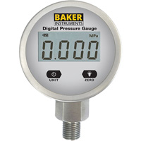 B5000 Series Pressure Gauge, 2-1/2" , 0 - 103.4 kPa/0 - 15 psi/0 - 416 in. w.c., Bottom Mount, Digital Brunswick Fyr & Safety
