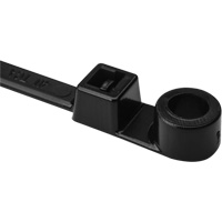 1-Piece Screw Mount Cable Ties, 12-2/5" Long, 50 lbs. Tensile Strength, Black Brunswick Fyr & Safety