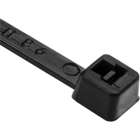 PA66 Cable Ties, 8" Long, 50 lbs. Tensile Strength, Black Brunswick Fyr & Safety