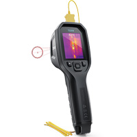 24:1 Spot IR Thermal Imaging Camera with Bullseye Laser & Type K Thermocouple, 160 x 120 pixels, -10° - 45°C (14° - 113°F), 70 mK Brunswick Fyr & Safety