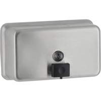 Surface-Mounted Horizontal Soap Dispenser, Push, 1200 ml Capacity JB097 | Brunswick Fyr & Safety