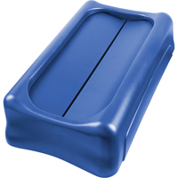 Slim Jim&reg; Waste Receptacle Lid, Swing Lid, Plastic, Fits Container Size: 22" x 11" Brunswick Fyr & Safety