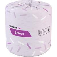 Pro Select&reg; Toilet Paper, 2 Ply, 500 Sheets/Roll, White Brunswick Fyr & Safety