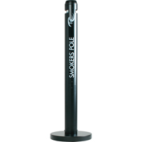 Smokers' Pole Cigarette Receptacle, Free-Standing, Aluminum, 41" Height JC131 | Brunswick Fyr & Safety