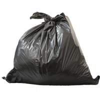Garbage Bags, Oxo-Degradable, X-Strong, 1.2 mil Thick, Box of 150, Black JD177 | Brunswick Fyr & Safety