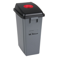 Recycling & Garbage Bin with Classification Lid, Plastic, 16 US gal. JL264 | Brunswick Fyr & Safety