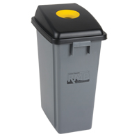 Recycling & Garbage Bin with Classification Lid, Plastic, 16 US gal. JL265 | Brunswick Fyr & Safety