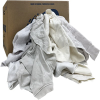 Chiffons de nettoyage, Molleton, Blanc, 20 lb JI501 | Brunswick Fyr & Safety