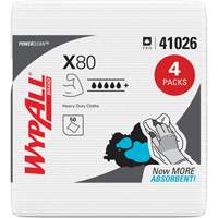 Essuie-tout X80, Robuste, 12-1/2" lo x 12" la Brunswick Fyr & Safety