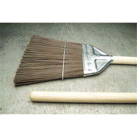Railroad Broom, Wood Handle, Polypropylene Bristles, 55" L Brunswick Fyr & Safety