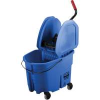 WaveBrake&reg; Mop Bucket & Wringer Combo Pack, Down Press, 8.75 US Gal.(35 Quart), Blue Brunswick Fyr & Safety