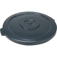 Waste Container Lid, Flat Lid, Plastic/Polyethylene, Fits Container Size: 24" Dia. JK678 | Brunswick Fyr & Safety