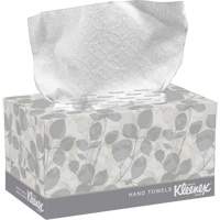 Kleenex&reg; Hand Towels in a POP-UP* Box, 1 Ply, 10-1/2" L x 9" W, 120 /Pack Brunswick Fyr & Safety