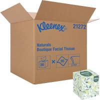 Papiers-mouchoirs Naturals Boutique* de Kleenex, 2 pli, 7,8" lo x 8,3" la, 95 feuilles/boîte Brunswick Fyr & Safety