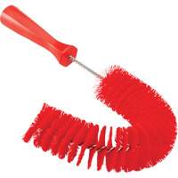 Hooked Brush, Medium/Stiff Bristles, 15-1/2" Long, Red Brunswick Fyr & Safety