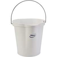 Seau hygi&eacute;nique pour service alimentaire, Blanc, 3 gal. US Brunswick Fyr & Safety