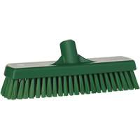 Deck & Wall Scrub Brush, Stiff Bristles, 12", Polyester, Green Brunswick Fyr & Safety