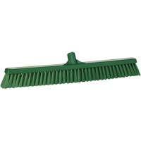 Combo Bristle Push Broom, Coarse/Fine Bristles, 24", Polyester, Green Brunswick Fyr & Safety
