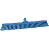 Combo Bristle Push Broom, Coarse/Fine Bristles, 24", Polyester, Blue JL198 | Brunswick Fyr & Safety