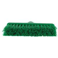 ColorCore Angle Head Broom, Medium Bristles, 10", Polypropylene, Green Brunswick Fyr & Safety