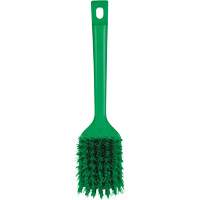 ColorCore Short Handle Brush, Stiff Bristles, 12" Long, Green Brunswick Fyr & Safety