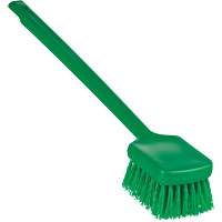 ColorCore Long Handle Brush, Stiff Bristles, 20" Long, Green Brunswick Fyr & Safety