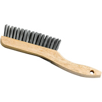 Brosse &agrave; manche en patin, Acier, 4 x 16 rangs de fils, Longueur 9-3/4" Brunswick Fyr & Safety