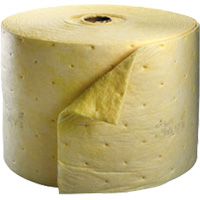 Tampon absorbant pour produits chimiques, Lourd, 150' lo x 15,25" la, Absorption 35,9 gal Brunswick Fyr & Safety